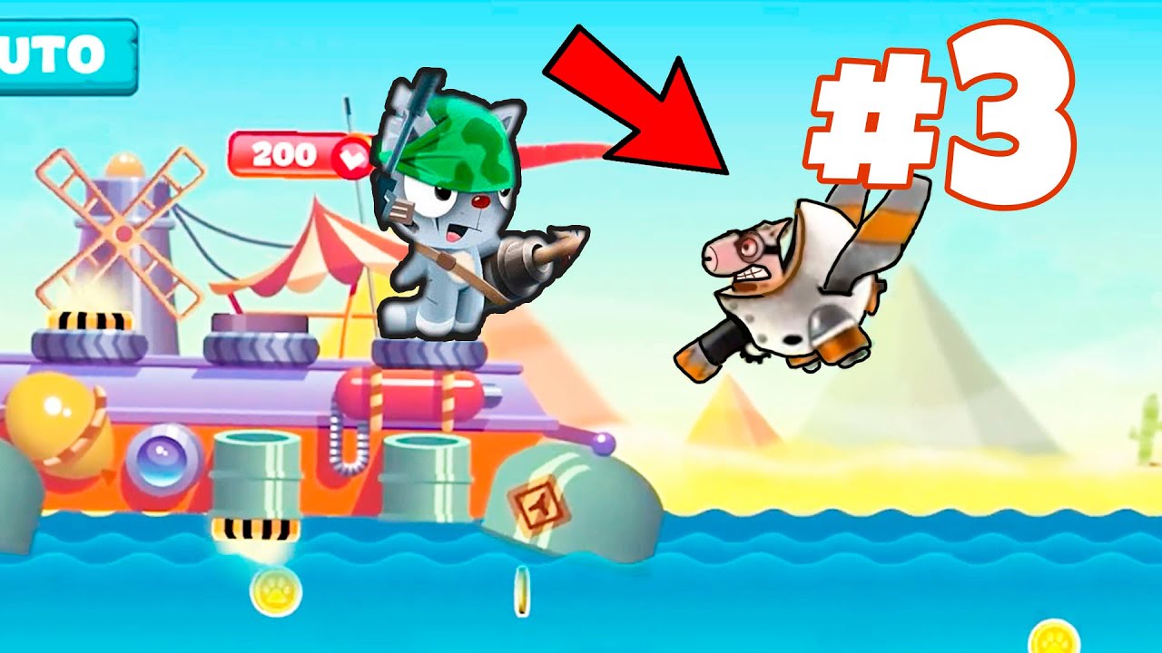 Посудина утопла! Cats Vs Pigs:Battle Arena. 3 серия. Легендарные морские Котики против свинок