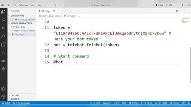 How to Make a telegram bot using python. #1 - Send Message @CodeWithKaran смотреть онлайн
