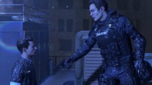 КОННОР НА КРЫШЕ С КАПИТАНОМ АЛЛЕНОМ Detroit Become Human