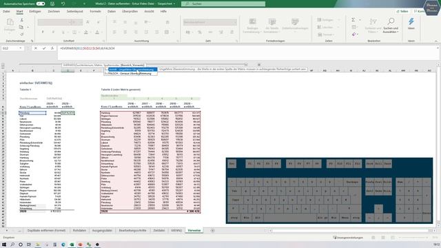 Excel: einfacher SVERWEIS() | Modul 2 - 12 | Daten verarbeiten смотреть онлайн