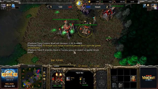 eer0 (U) vs HawK (H) 워크3 골드리그 2020 섬머 3월 오픈예선 4강(Warcraft3 Gold League 2020 Summer) смотреть онлайн