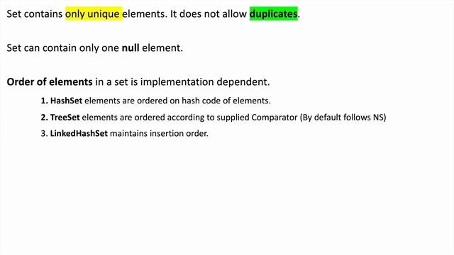 Set Interface - Collection Framework смотреть онлайн