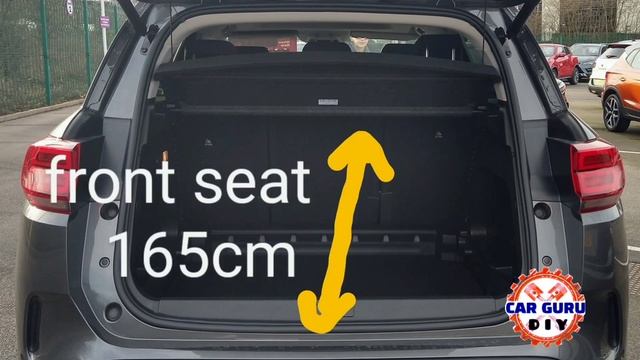 Citroen C5 Aircross 2017-present boot dimensions in centimeters #CarGuruDIY смотреть онлайн