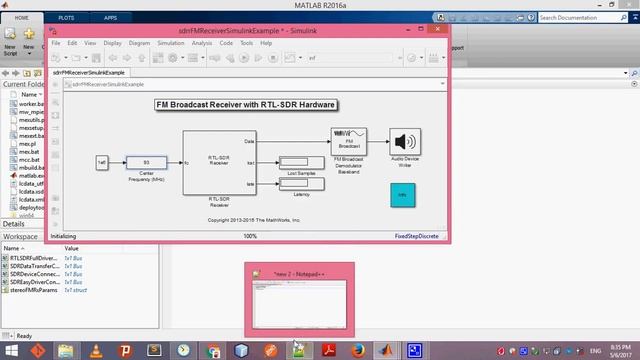 FM Player with RTL-SDR in matlab смотреть онлайн