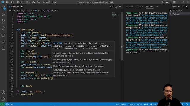 OpenCV Python Watershed Segmentation смотреть онлайн