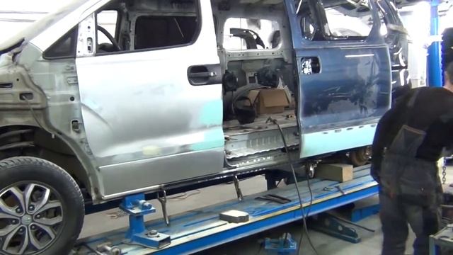 Кузовной ремонт и восстановление Hyundai Starex (Хендай Старекс) смотреть онлайн