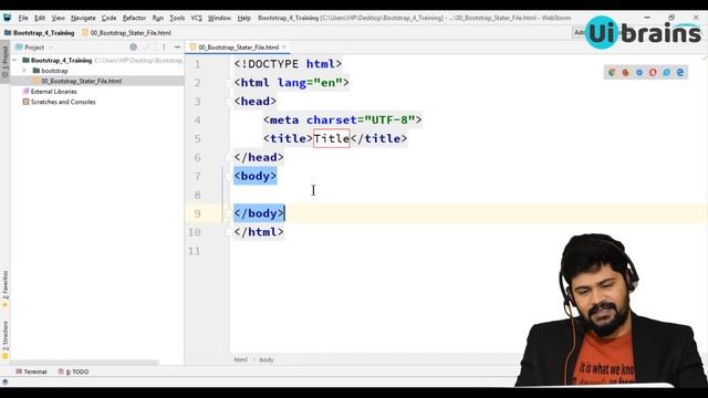 01 Setting up environemnt | bootstrap 4 tutorial for beginners | Ui Brains | NAVEEN SAGGAM смотреть онлайн