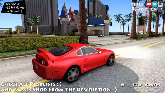 Need For Speed Most Wanted Toyota Supra Tunable - GTA San Andreas 1440p / 2,7K _REVIEW смотреть онлайн