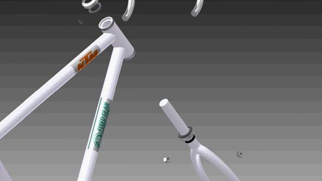 How to build a bycicle? Autodesk Inventor fixed gear bike 3D animaton смотреть онлайн