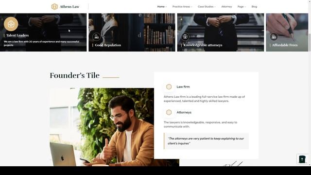 Athens - Law Agency WordPress Theme attorneys Attorney Portfolio смотреть онлайн