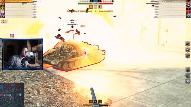 WoT Blitz - Твой первый ТОП средний танк ● Как побеждать на Е50M ● Тактика- World of Tanks Blitz смотреть онлайн