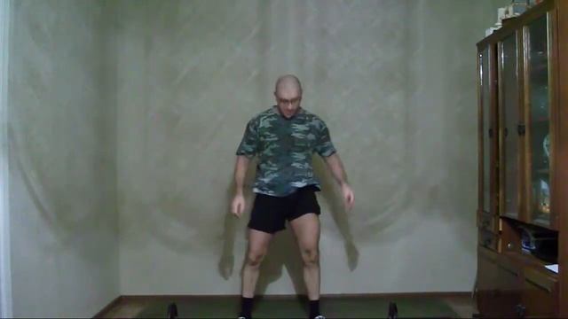 Жим из за головы в полном приседе