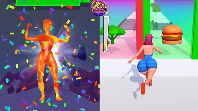 Twerk Race 3D VS Muscle Rush - All Levels Gameplay Android,iOS смотреть онлайн