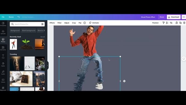 Sliced Photo Effect in Canva | Live Design Tutorials | Canva Tutorials смотреть онлайн