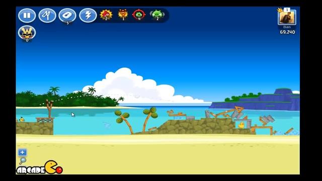 Angry Birds - Angry Birds Story Surf & Turf (3 Star & Golden Eggs Guide) Walkthrough Level 1 - 6 смотреть онлайн
