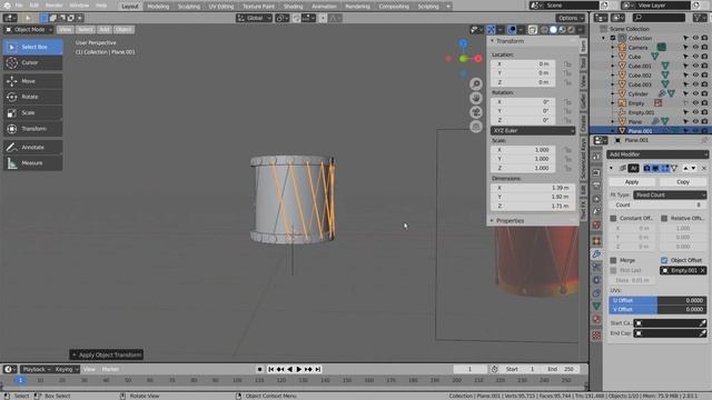 Modeling a toy drum - Blender Tutorial смотреть онлайн