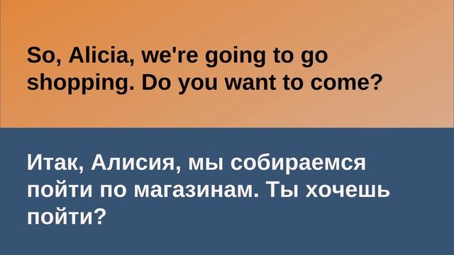 Английский на слух. Текст 2 "Shopping" (диалоги на английском/ начальный уровень). Аудирование смотреть онлайн