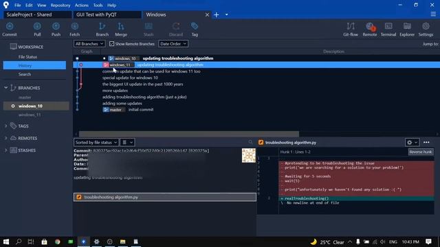 7-Sourcetree Cherrypicking Git Commits смотреть онлайн
