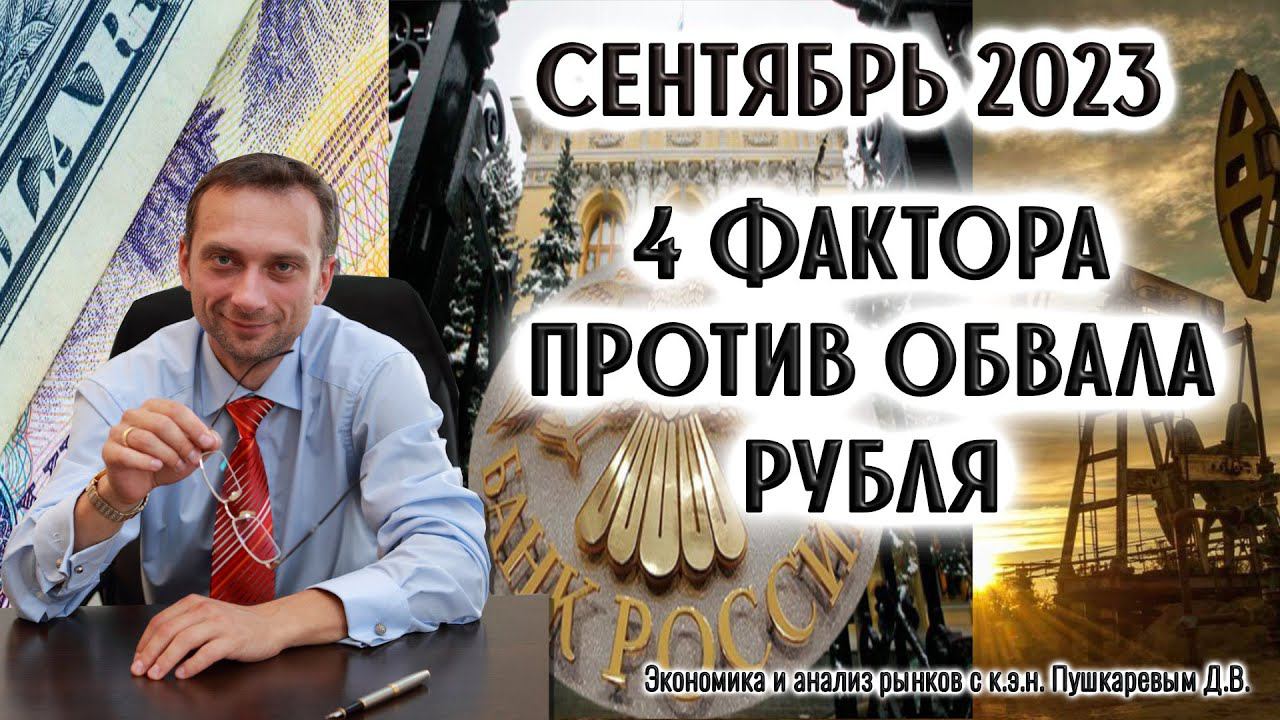Резкое падение фьючерса рубль против доллара Si в сентябре 2023 | 4 фактора против обвала рубля | ПР смотреть онлайн