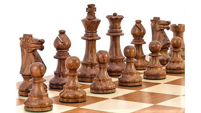 3.75 " British Staunton Acacia & Boxwood Chess Pieces смотреть онлайн
