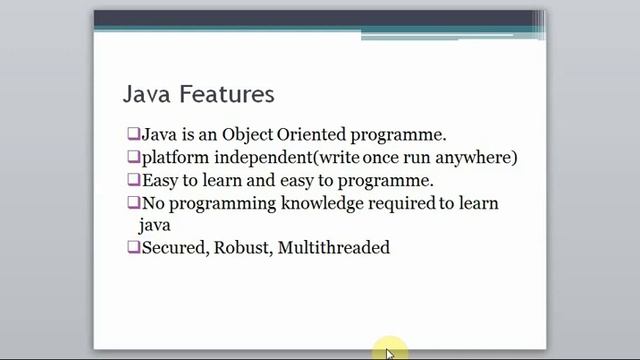 Java - History of java - Chapter1 смотреть онлайн