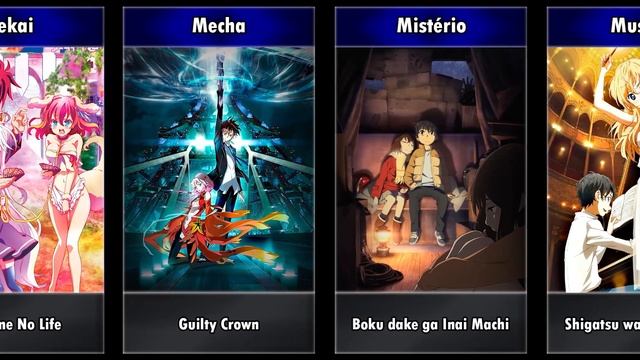 MELHORES ANIMES DE CADA GÊNERO смотреть онлайн