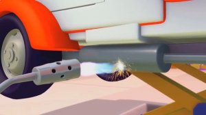 Трансформер Карл и его друзья Эвакуатор Том, Поезд, Самосвал   Мультик про машинки и грузовички   Y