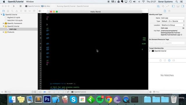 OpenGL Tutorial 6 - Drawing A Point смотреть онлайн