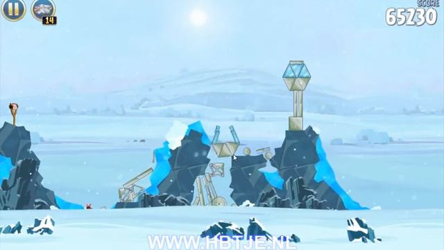 Angry Birds Star Wars 3-5 Hoth 3 stars смотреть онлайн