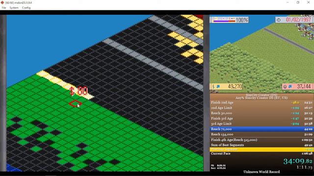 SimCity Creator Speedrun A_10: Any% - 1:07:50 смотреть онлайн