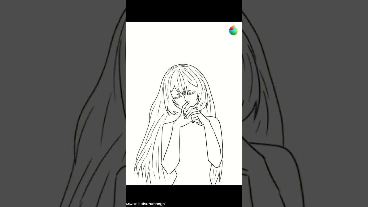 Сара Ривз из #чёрная кровь #blackblood #katsurumanga #писатель #катсуруманга #творчество #drawanime