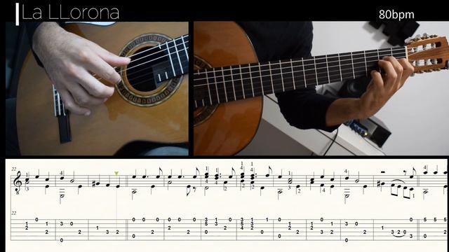 LA LLORONA  Para Guitarra  VALS MEXICANO  Partitura y TAB PDF