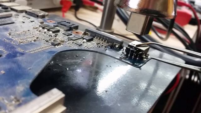 Замена разъема зарядки, питания ноутбука. Установка разъема смотреть онлайн