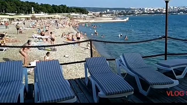 Набережная города Геленджик. Пляж Красная Талка смотреть онлайн