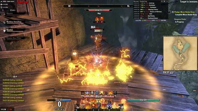 Nutaliah (magicka Dragonknight) tanks a random normal dungeon (Blackheart Haven) смотреть онлайн