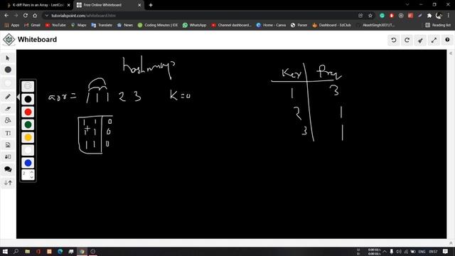 Leetcode 532. K-diff Pairs in an Array || hashmap || Leetcode Daily Challenge смотреть онлайн