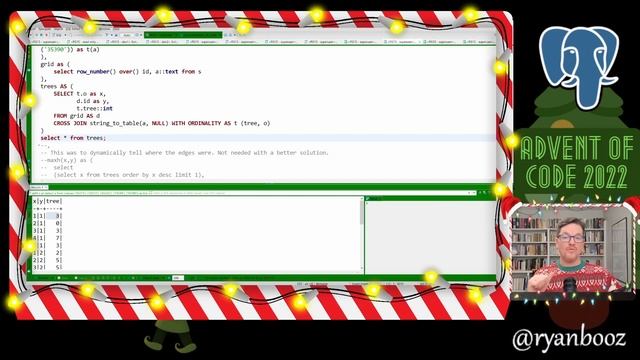 Advent of Code 2022 - Day 8 with PostgreSQL смотреть онлайн