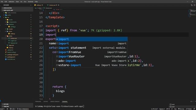11# Auth Store Oluşturma [Vue 3-Vuex 4-Firebase 9 Auth Kullanımı] смотреть онлайн