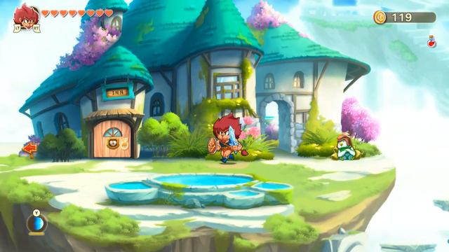 [RUS] Monster Boy and the Cursed Kingdom (PC)#13 - Небесный город Аэрия смотреть онлайн