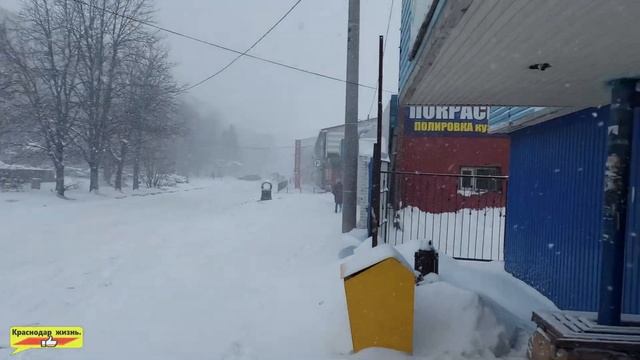 Краснодар в снежном плену. Зима. Снегопад. Пурга в Краснодаре. Snow storm in the South of Russia смотреть онлайн