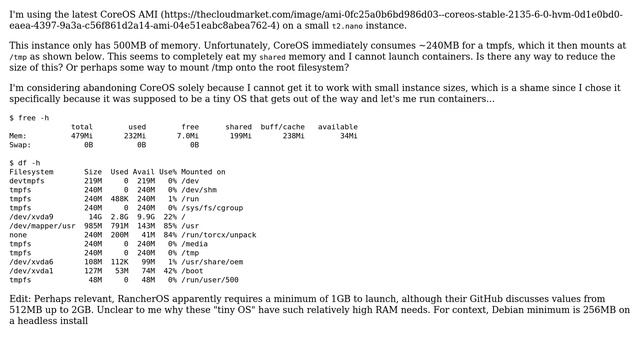 DevOps & SysAdmins: CoreOS high RAM usage for tmpfs смотреть онлайн