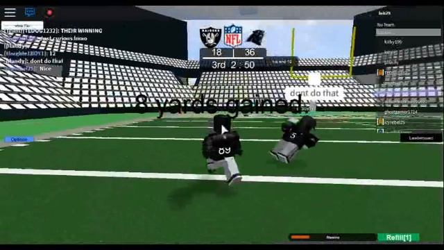 New Football Legends gameplay Raiders v Panthers смотреть онлайн