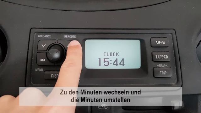 Toyota Yaris - Uhr umstellen | How to | DIY | TUTORIAL | Anleitung смотреть онлайн