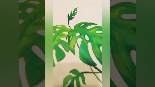 Розпис шопера "Монстера"./Hand painting eco-bags with acrylic "Monstera"#monstera#ecobags# смотреть онлайн
