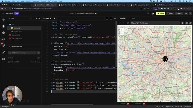 Javascript Interactive Map with Leaflet EASY (with Marker Clusters & Popups) смотреть онлайн