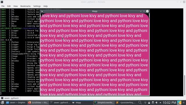 #07 Scroll View And Scrollable Text In Kivy #kivy ,#python