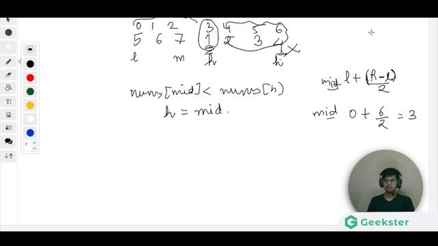 Find Minimum Element in Rotated Sorted Array | LeetCode 153 | Interview Question |Java DSA| Geekste смотреть онлайн