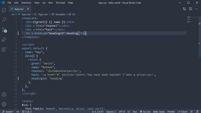 Vue JS 3 Tutorial - 7 - Binding to Attributes смотреть онлайн