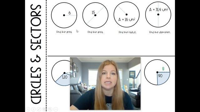 Geometry: Area of a Circle and a Sector of a Circle смотреть онлайн