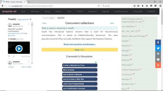 What is reactive streaming in Java9?
| javapedia.net смотреть онлайн
